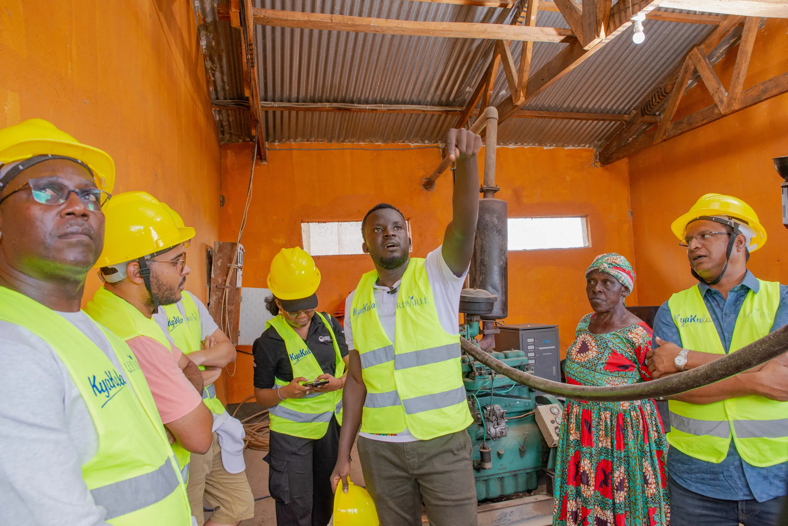Visitors touring the Got Ngur generation hall