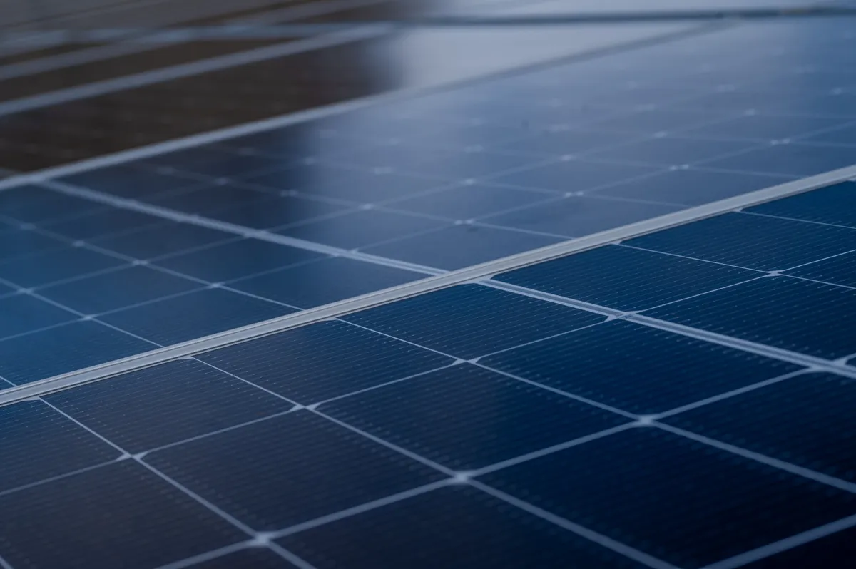 The solar photovoltaic array at the Got Ngur mini grid